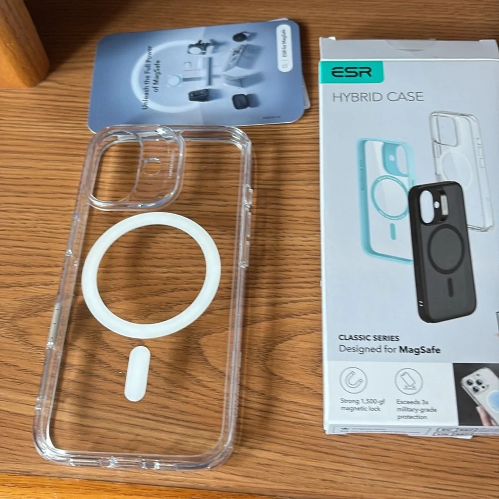 ESR Clear Hybrid Case for iPhone 16 Classic Series for MagSafe NWT